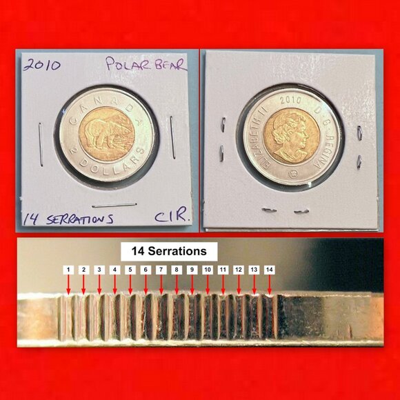 Canada 2010 Exclusive Set of 4 x $2 Toonie Coins! - Picture 8 of 16